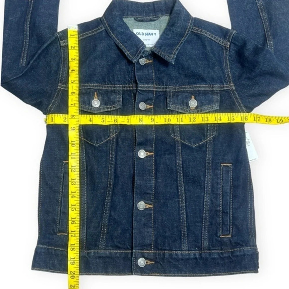 Old Navy girls denim jean jacket trucker style size 10-12 large - Picture 7 of 10